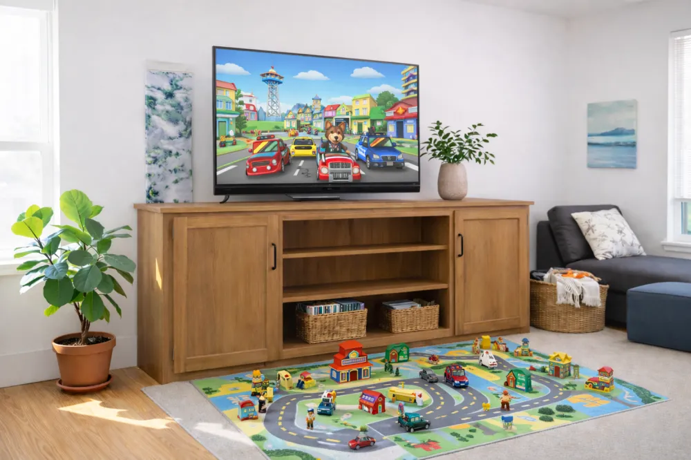 TV Stand with 2 doors 70" wide - Model 503